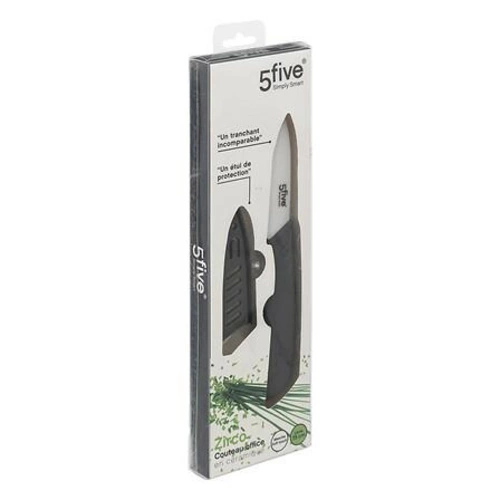 Keramický nůž Zirco 7,5 cm černý na zeleninu a ovoce s pouzdrem 5five simply smart