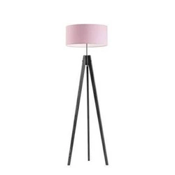Dětská stojací lampa HAITI světle růžové stínidlo dřevěná glamour Lysne