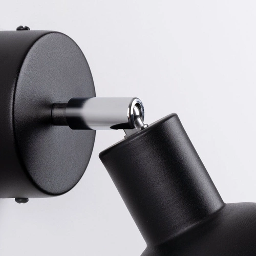 Nástěnná lampa ELBA černá kovová loftová do obýváku a ložnice SOLLUX LIGHTING