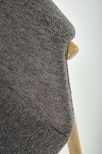 Čalouněná jídelní židle s područkami Mathilde šedá Intesi moderní skandinávský styl