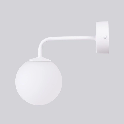 Nástěnné svítidlo ASTRAL 1 bílé moderní skleněné do obýváku a ložnice SOLLUX LIGHTING