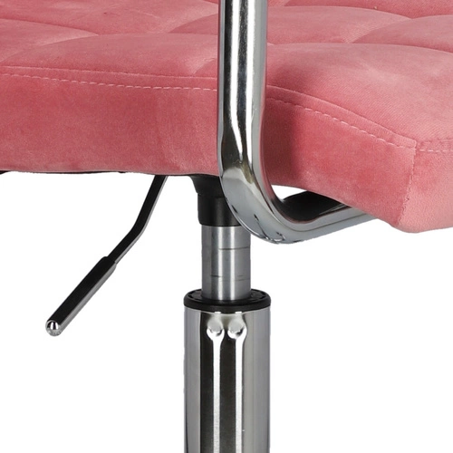 Ergonomická kancelářská židle Cosmo Arm růžový samet s opěrkami na studium a práci