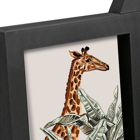 Rámeček na fotky Cali černý 10x15 na zeď loftový na 3 fotografie