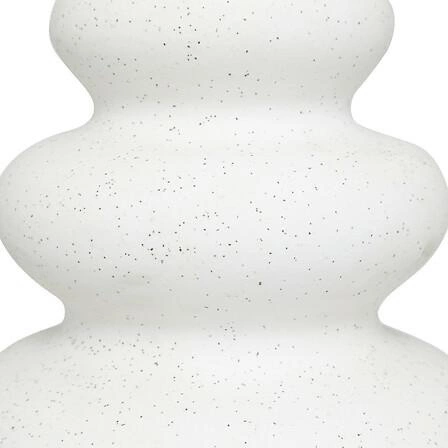 Keramická váza Olme 20 cm bílá dekorační na květiny do obýváku Atmosphera