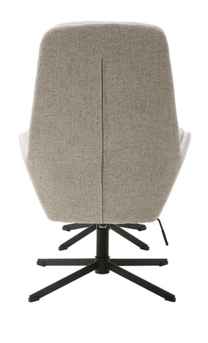 Relaxační křeslo Sifton s podnožkou bílé moderní do obýváku