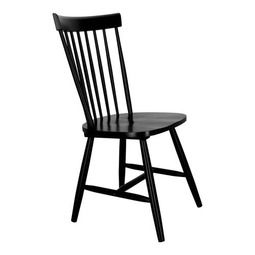 Dřevěná jídelní židle Tulno černá retro do kuchyně a jídelny vintage