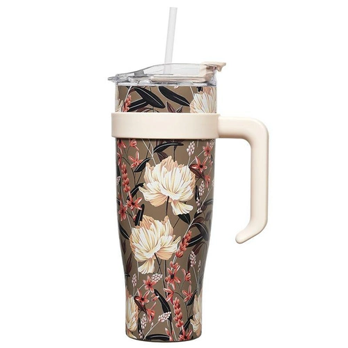 Termohrnek Fleur 1,2 l s uchem béžový