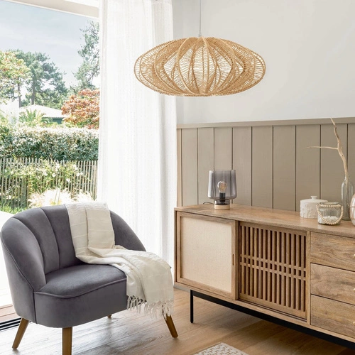 Závěsné papírové svítidlo Tery Atmosphera boho koule do obýváku a jídelny 57 cm