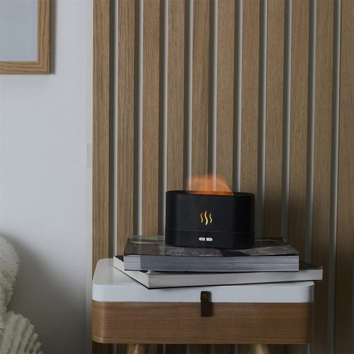 Elektrický aroma difuzér LED Intesi černý úsporný pro domácnost