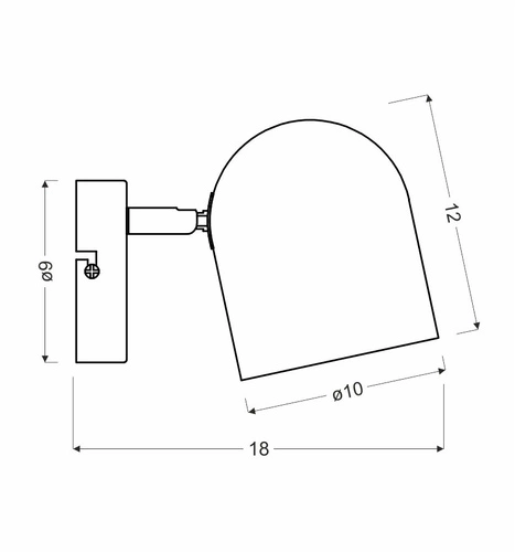 Nástěnné svítidlo Azuro bílé kovové moderní otočné do ložnice a obýváku CANDELLUX