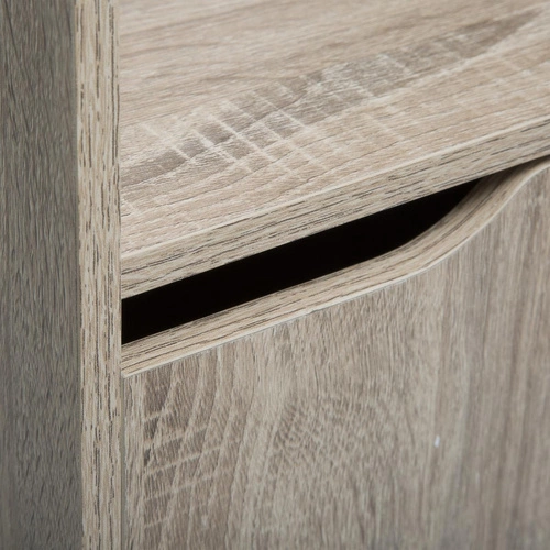 Moderní dřevěná knihovna Ceda s 2 skříňkami a policemi do obýváku 146,5 cm 5five