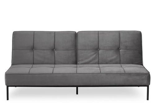 Rozkládací pohovka s funkcí spaní Perugia VIC sametová 3místná šedá do obýváku moderní Actona