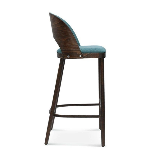 Čalouněný barový stůl Amada FAMEG s opěrkou, dřevěný, moderní, na míru do kuchyně