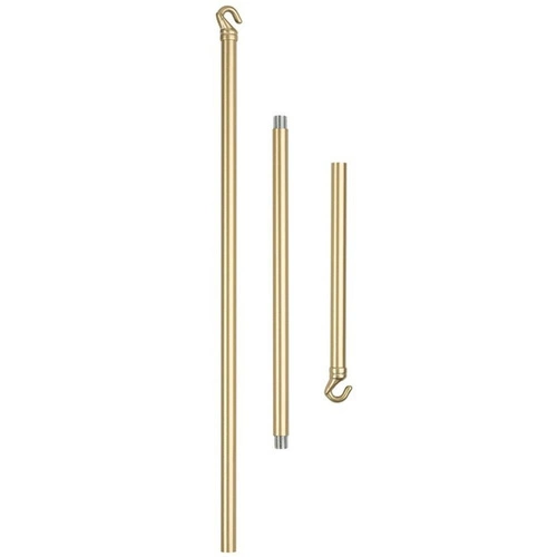 Závěsné svítidlo STICKS-6 zlaté moderní, nastavitelné nad jídelní stůl a do obýváku, 6 světel