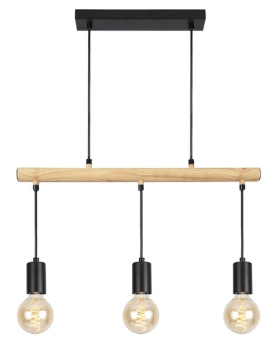Závěsná lampa Izzy 3x60W E27 černá