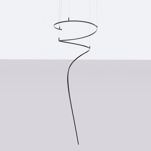 Lustr BJORN černá LED 3000K