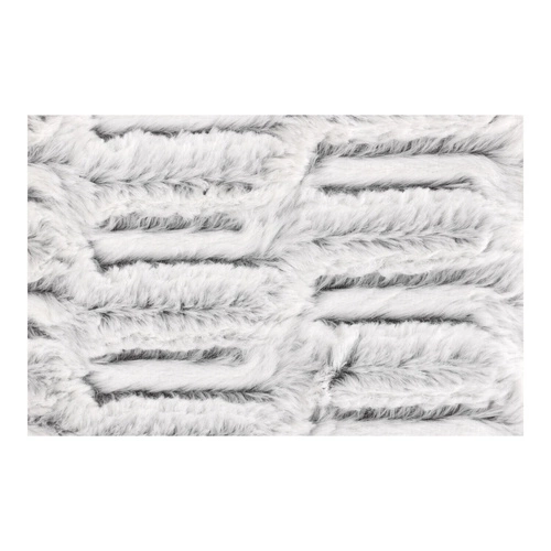 Pléd Plush Grey silný a nadýchaný na pohovku nebo postel 180x130 cm Intesi