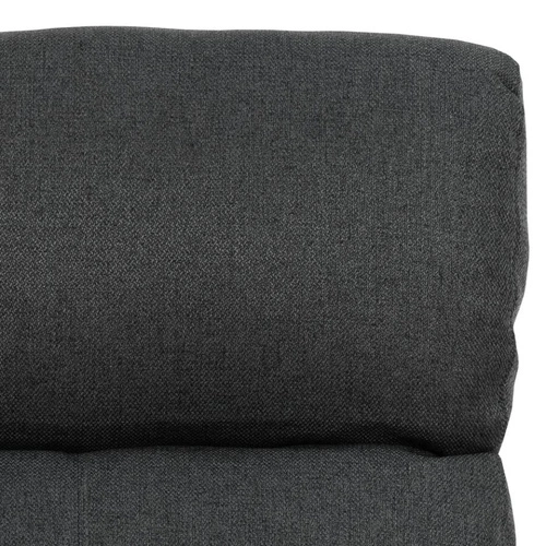 Rozkládací křeslo do obýváku Siom Actona antracit s podnožkou a opěrkou hlavy čalouněné