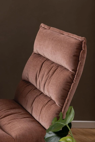 Relaxační otočné křeslo Blizzard samet růžový do obýváku retro moderní Actona