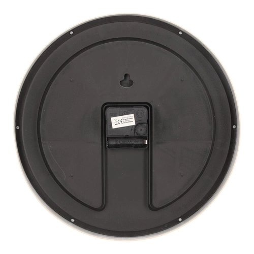 Nástěnné hodiny Intesi Diamanti bílé 30 cm moderní do obýváku skleněné s kamínky