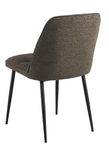 Čalouněná židle Brooke Actona hnědá s prošívaným opěradlem do jídelny a obývacího pokoje loft