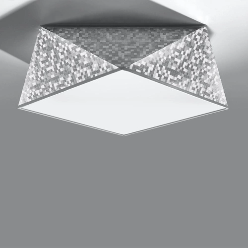 Stropní svítidlo Hexa 35 stříbrná moderní do obýváku a kuchyně Sollux Lighting