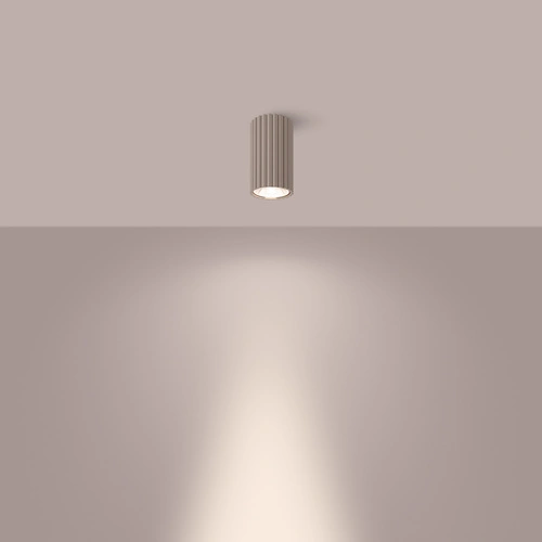 Stropní LED plafon IVAR taupe moderní do obýváku a kuchyně