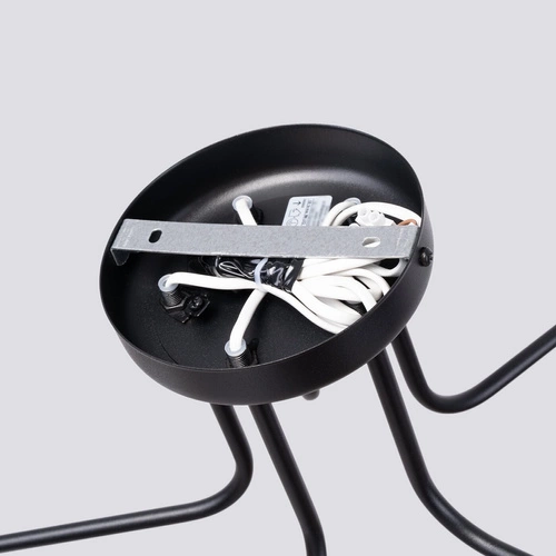 Lustr Astral 5 černý skleněné koule minimalistický do obýváku a jídelny