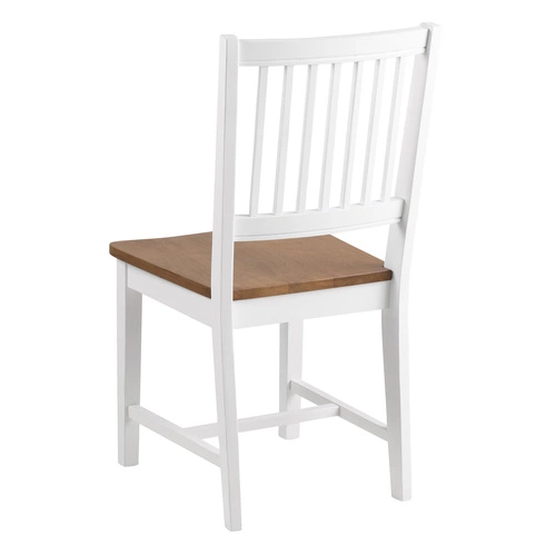 Dřevěná jídelní židle Brisbane Actona bílá skandinávská do jídelny a obýváku