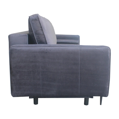 Rozkládací pohovka s úložným prostorem Arosa grafitová do obýváku v loft stylu