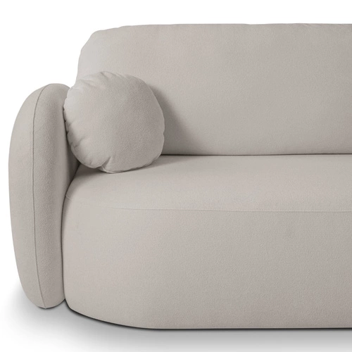 Rohová rozkládací pohovka Salby pravá světle šedá moderní do obýváku s úložným prostorem