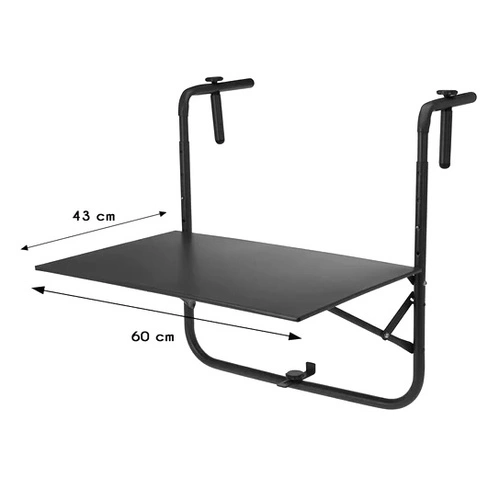 Balkonový stůl Zola šedý