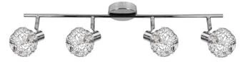 Stropní svítidlo Collar strip 4x40W G9 chrom