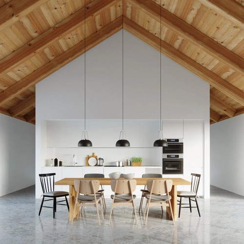 Závěsné svítidlo CASCO moderní bílé nad stůl do obýváku, kuchyně nebo jídelny 30 cm