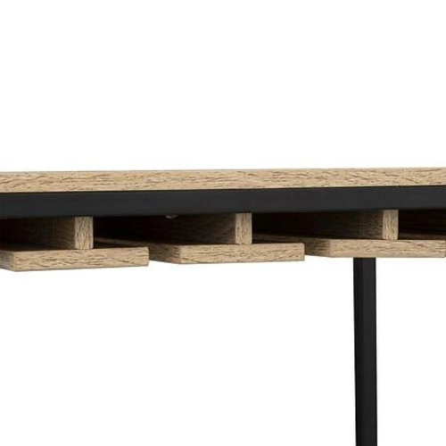 Stojan na víno loftový Aliaj 5five simply smart na 25 lahví se zásuvkou přírodní