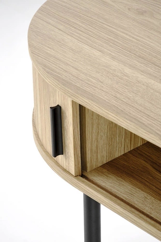 Psací stůl Bahli skandinávský moderní 120 cm přírodní s černými nohami Intesi