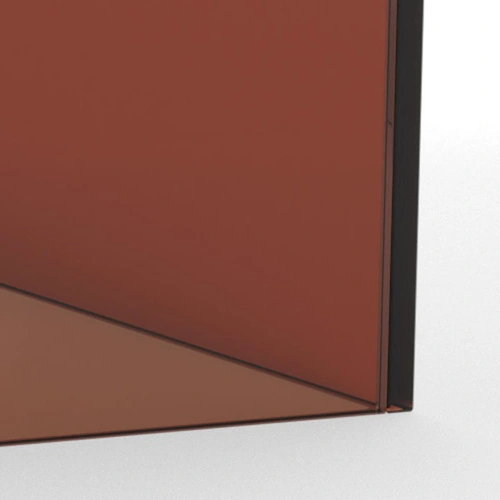 Actona Dice sada 2 skleněných konferenčních stolků v hnědé barvě, moderní