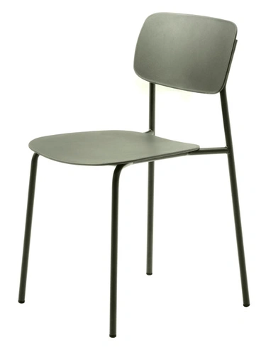 Jídelní židle Kirkland olivová moderní z plastu