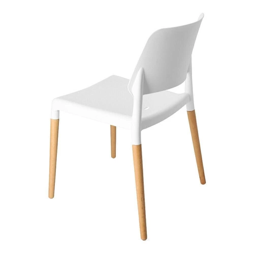 Jídelní židle Cole inspirovaná Ecco bílá skandinávská stohovatelná snadné čištění