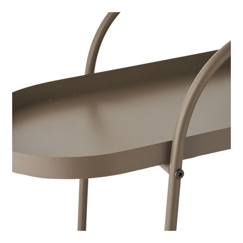 Empoli kovový dvouúrovňový barový vozík na kolečkách loftový do jídelny