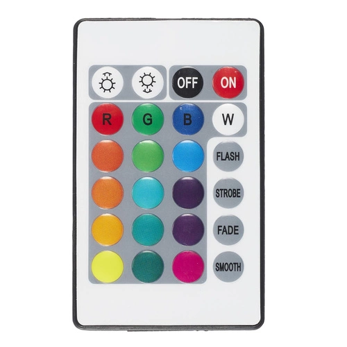 LED noční lampička Crystal Intesi glamour s dálkovým ovládáním 12 barev do ložnice a obýváku 21,5 cm