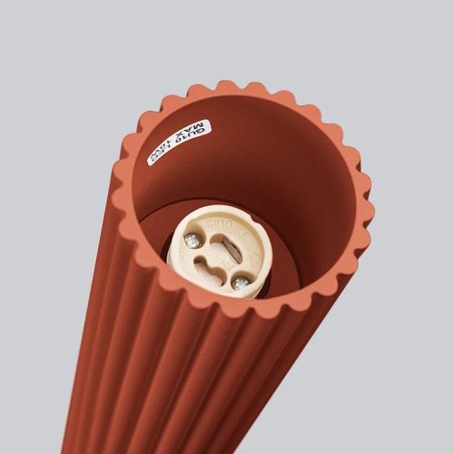 Stropní svítidlo KARBON 10 červené moderní hliníkové do obývacího pokoje a ložnice SOLLUX