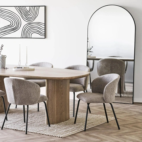 Obdélníkové černé zrcadlo Madrid 90x180 cm na stěnu do ložnice nebo obýváku