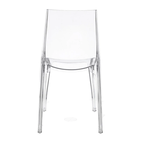 Průhledná jídelní a zahradní židle SCAB Design moderní stohovatelná z plastu
