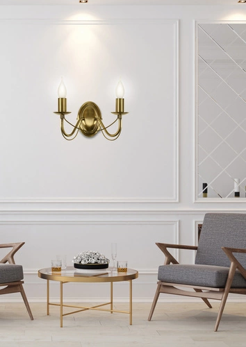 Nástěnné svítidlo Muse 2x40W E14 patina