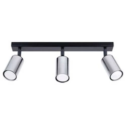 Stropní svítidlo WINX 3 černý chrom moderní ocelové do obýváku a ložnice SOLLUX