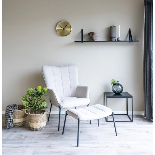 Nástěnná police Forno 120 cm černá