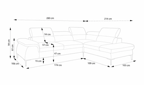 Rohová rozkládací pohovka Silvo L levá béžová skandinávská do obýváku s úložným prostorem