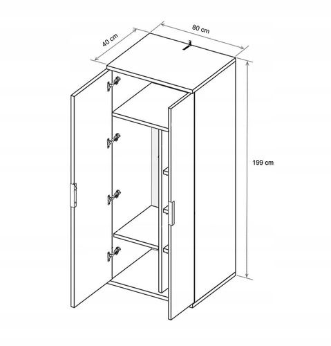 Sada nábytku do předsíně Tissa bílá/dub