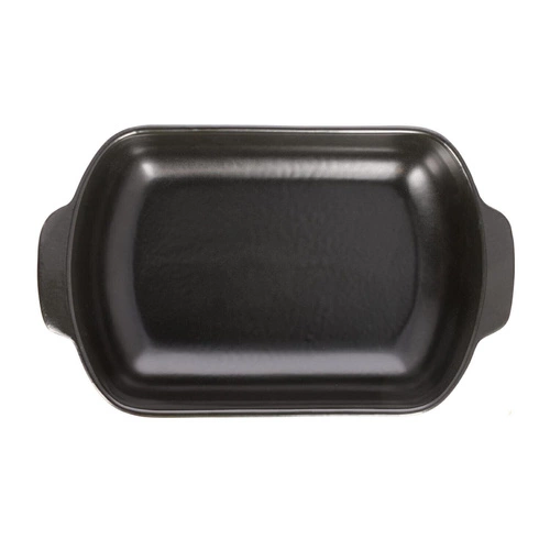 Keramická zapékací mísa Pimiento černá obdélníková 38 cm na zapékání Intesi